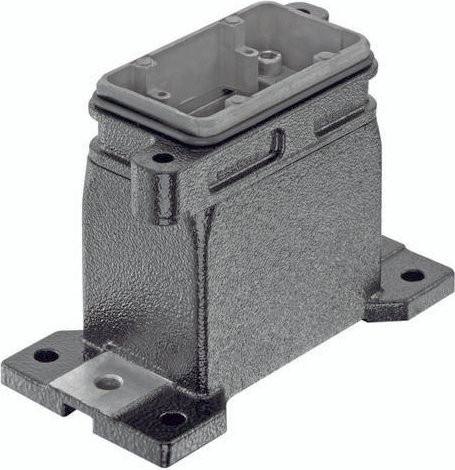 HARTING Sockelgehäuse 19 40 006 1212 aus Edelstahl in Grau - Bild 1