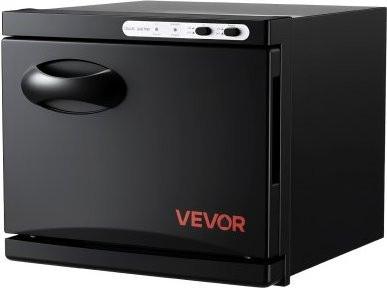 VEVOR Handtuchwärmer 8 L in Schwarz mit Edelstahlgestell und Clip für bis zu 12 Handtücher, Heißhandtuchwärmer für Spa, Friseur und Massage mit Dampfheizfunktion und Reinigungslampe - Bild 1