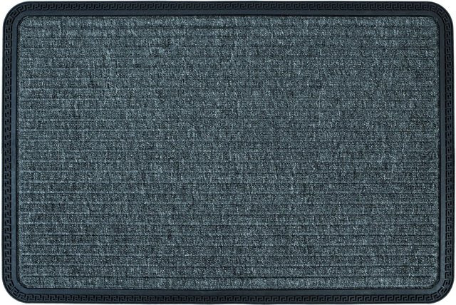 Astra Fußmatte Border Star in Grau mit Stern-Design, rutschfest, B/T: 80 x 50 cm, Höhe: 1 cm - Bild 1