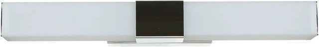 Licht-Erlebnisse LED Badezimmerleuchte aus Edelstahl in Chrom und Weiß, Breite: 40 cm, IP44, 4100 K, 630 Lm - Bild 1