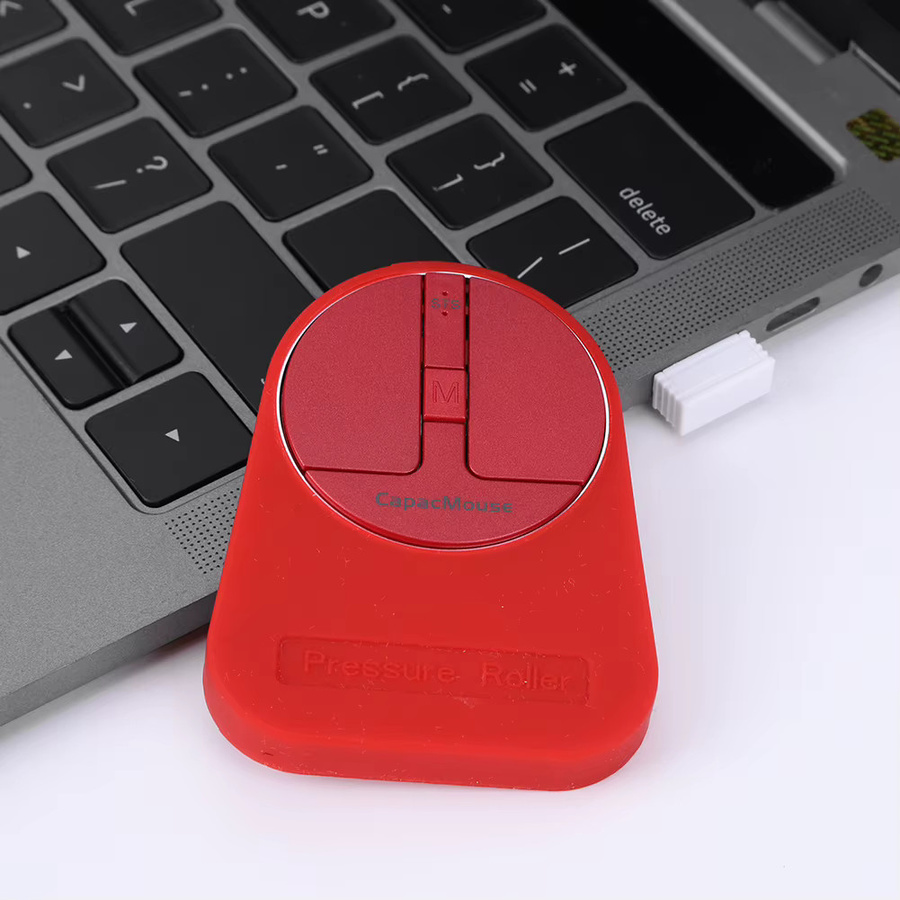 APWIKOGER Ultradünne kabellose Computermaus in Grau mit 3 Modi Bluetooth 5.2, 2.4G und USB sowie einstellbarem DPI für Laptop und PC - Bild 4