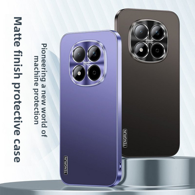 Luxus Elektroplattierung Schutzhülle für Xiaomi Redmi Note 15 Pro Plus 5G/4G und MI POCO M8 Pro in Schwarz - Bild 1