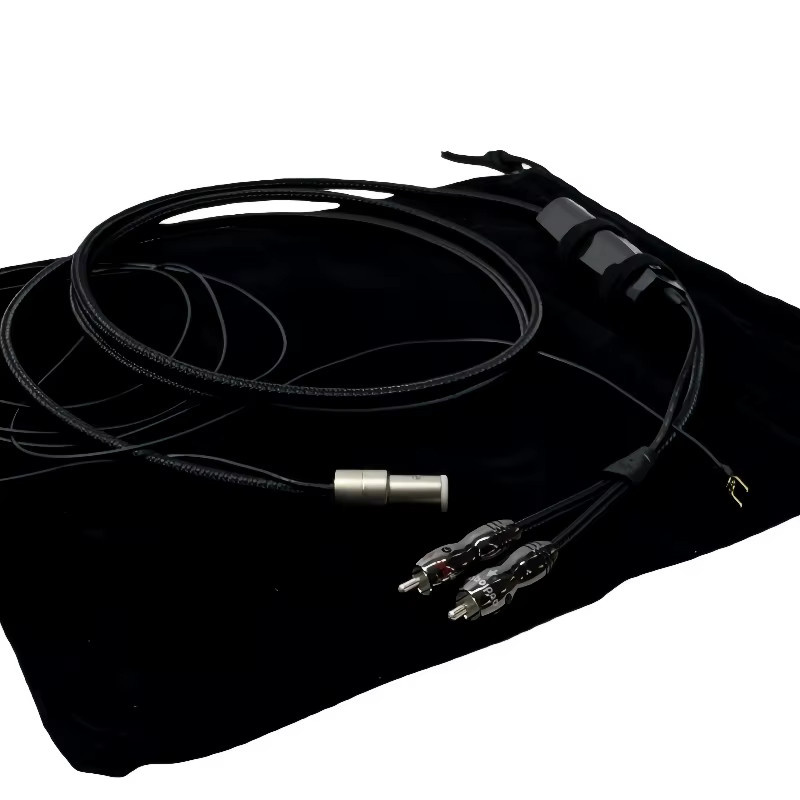 PSS Silver WEL Signature Phono Interconnect Kabel mit 5 Pin DIN auf 2RCA Anschlüssen und Erdung in Silber und Schwarz - Bild 4