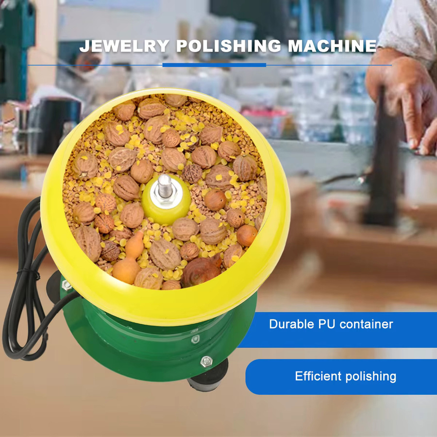 Jade Vibrationspolierer und Schleifmaschine für Metallschmuck in Gelb - Bild 2