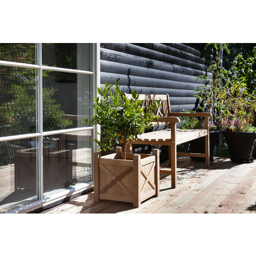 Cinas Gartenbank Rosenborg aus Teakholz in Braun, 2er-Bank mit Armlehnen, B/H/T: 120 x 89 x 58 cm - Bild 3
