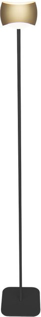 Oligo Curved LED-Stehleuchte in Schwarz Matt und Bronze mit Fernbedienung und Dimmfunktion - Bild 1