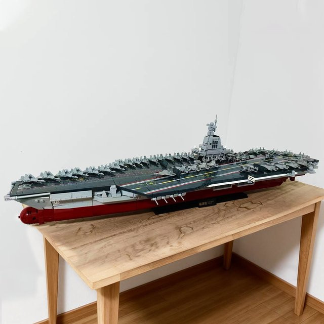 Andole Militärisches Fujian-Trägerschiff-Bausteinset, Marine-Kriegsschiff-Modell - Bild 1
