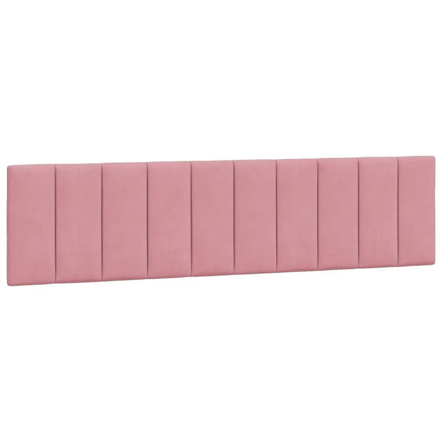 vidaXL Kopfteil-Kissen Hanko Rosa aus Samt mit 200 cm Breite - Bild 2