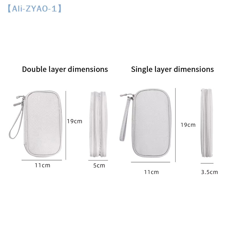 ZYAO-1 Tragbare Reise-Aufbewahrungstasche für digitale Produkte in Grau - Bild 4
