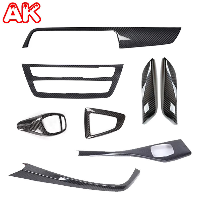 Metyoucar Carbon-Faser Mittelkonsole und Türgriff-Verkleidung für BMW 1er 2er Serie F20 F21 F22 F23 M2 F87 in Schwarz - Bild 4
