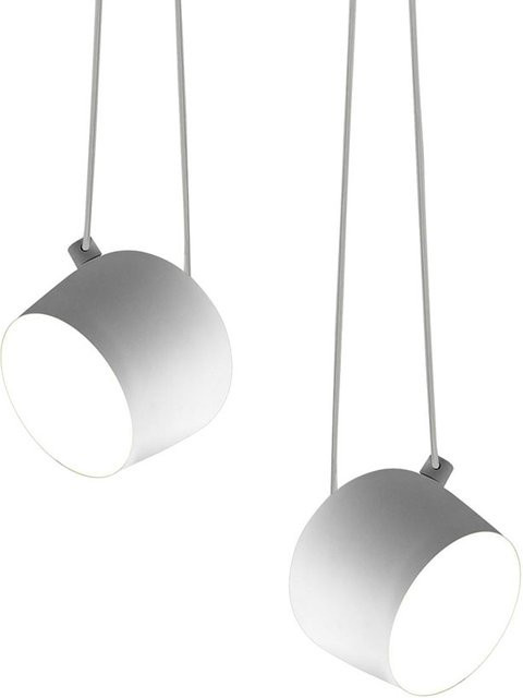 Flos Aim Small LED-Pendelleuchte 2er-Set in Weiß mit warmweißem Licht (2700K) - Bild 1