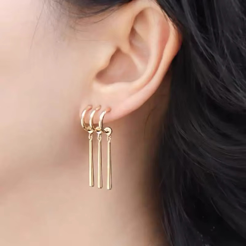 duobeiduo Ohrringe, Gold, Unisex - Bild 4