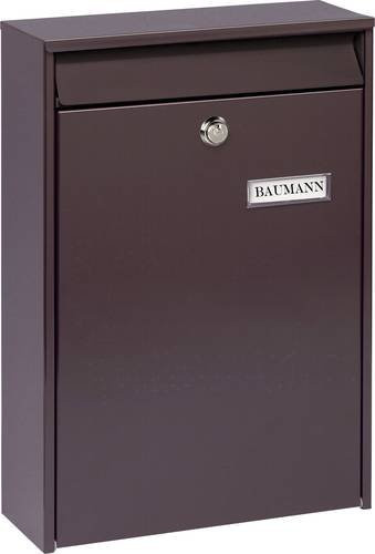 Burg Wächter Briefkasten LEIPZIG 777 BR aus Stahlblech in Braun - Bild 1