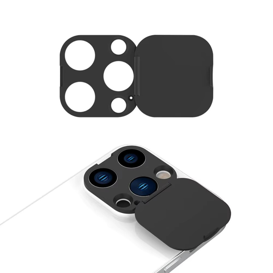 Webcam-Abdeckung für iPhone 14 Pro Max und 14 Plus in Schwarz zum Schutz der Privatsphäre aus Kunststoff - Bild 3