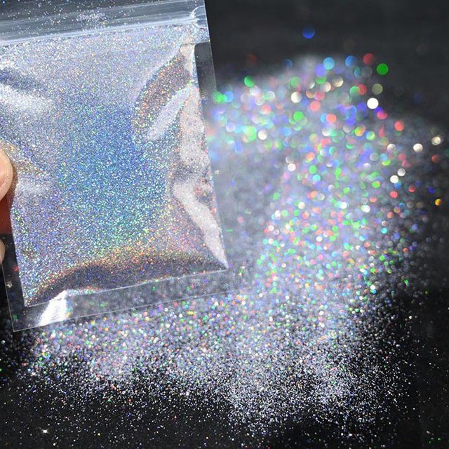 Shenjiang Nagelglitzer, 10 g, holografisch, schimmernd, Unisex - Bild 1