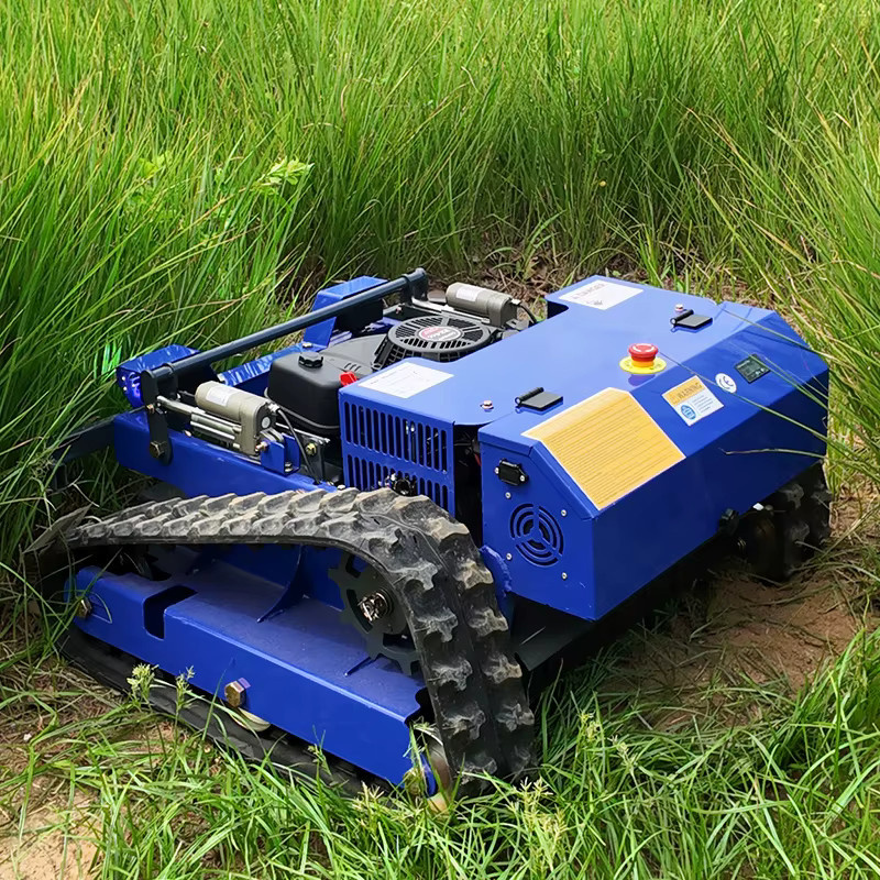 AIWEIYA Industrieller ferngesteuerter Rasenroboter in Blau für professionelle Rasenpflege - Bild 4