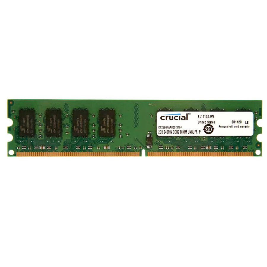 Crucial Memoria DDR4 Desktop DIMM RAM-Speicher in Grün mit bis zu 3200 MHz - Bild 1