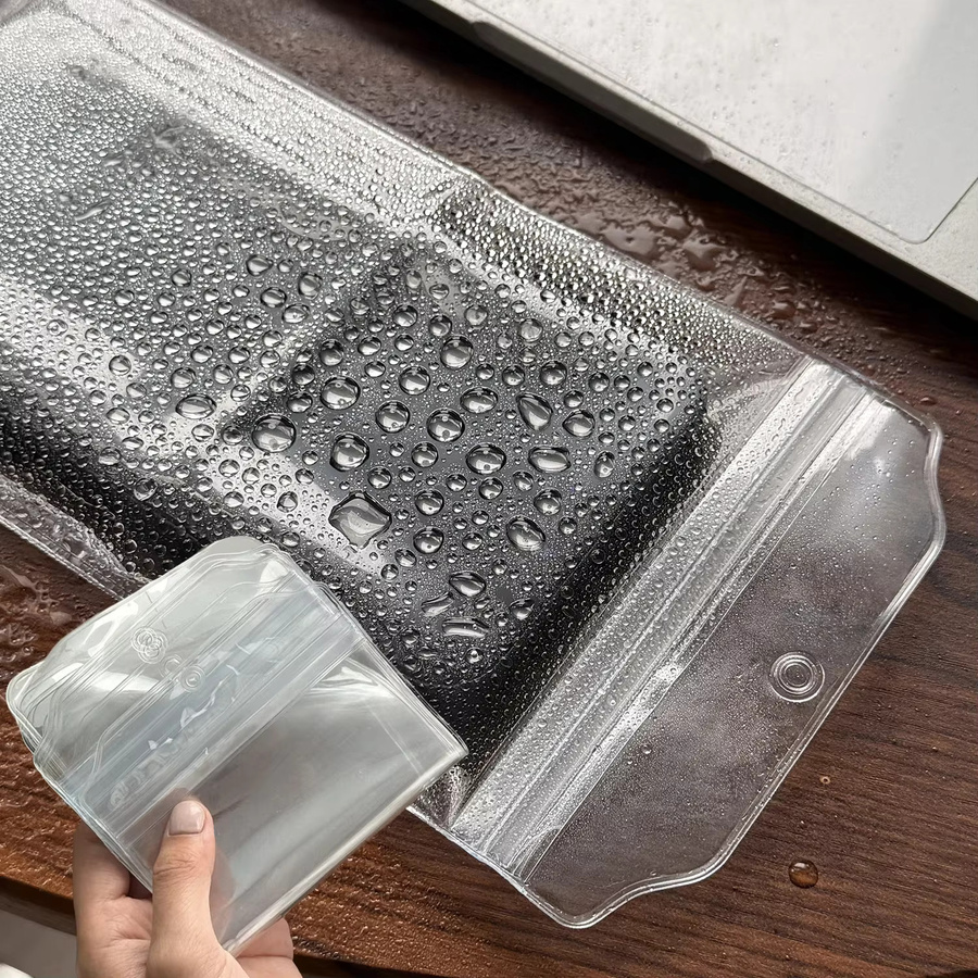 BAPPSUS Wasserdichte Handyhülle Universal Transparent Regenfeste Schutzhülle für iPhone 15 16 17 Samsung und Xiaomi - Bild 3