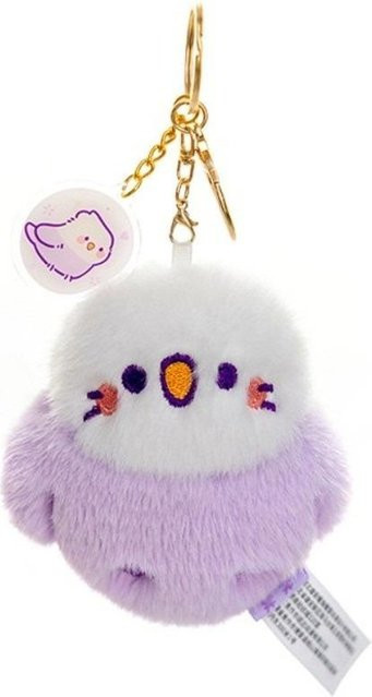 Plüschvogel Anhänger, weiß, Unisex - Bild 1