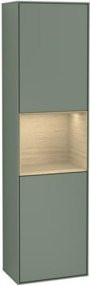 V&B Hochschrank Finion mit LED-Beleuchtung und Glastüren, B: 41,8 cm, H: 151,6 cm - Bild 1