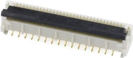 Molex FFC/FPC-Anschluss 32-polig mit 0,50 mm Rastermaß in Weiß - Bild 1