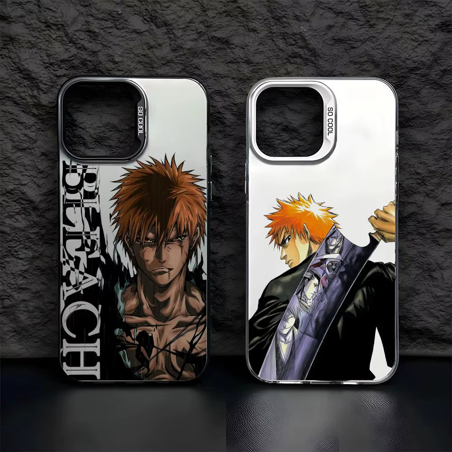 B-BLEACH Designer Handyhülle für iPhone 11 bis 17 Pro Max in Matt Laser Aurora, Weiß/Mehrfarbig - Bild 3