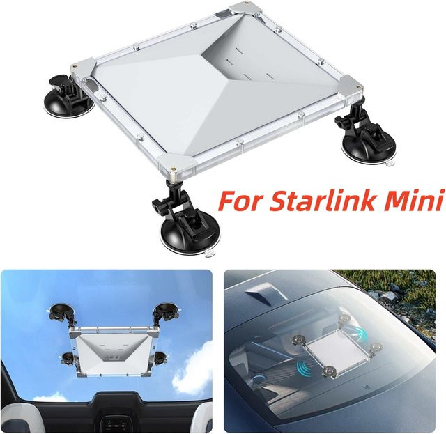 SZKOSTON Saugnapfhalterung für Starlink Mini zur Montage am Schiebedach, Heckscheibe oder der Frontscheibe - Bild 1