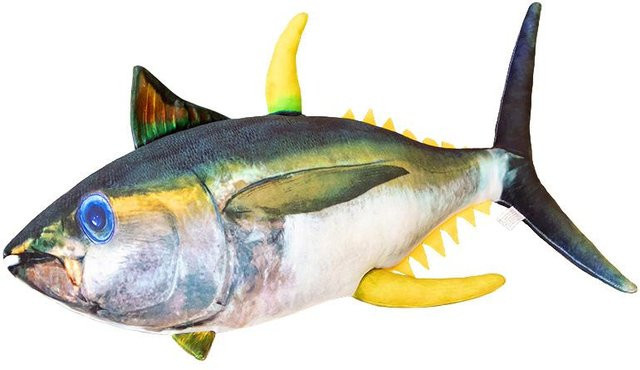 Wucifang Bags Thunfisch Plüschtier, Stofftier Kissen, grün, 125cm - Bild 1