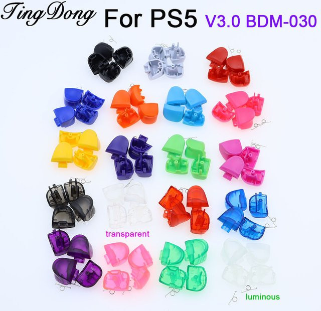 TingDong 2er-Set Trigger-Tasten L1 R1 L2 R2 mit Feder für PS5 V3 3,0 BDM-030 Gamepad Ersatzteile - Bild 1