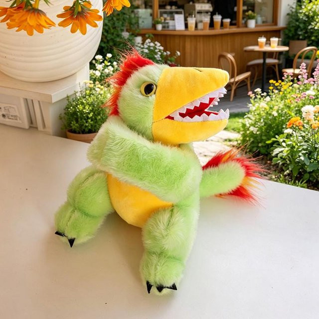 Yiran toy Dinosaurier Weiche Plüschtiere, Grün, 23cm - Bild 1