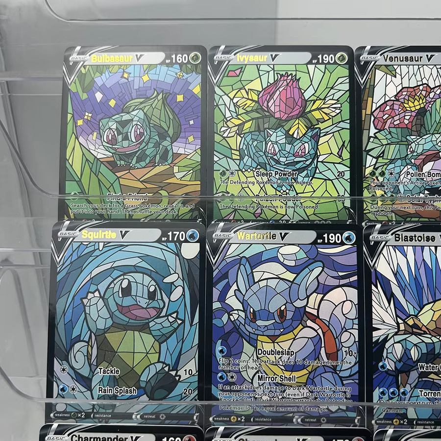 Keeppley Pokémon Sammelkarten, Kanto Starter, 9-teiliges Set, Englisch - Bild 2