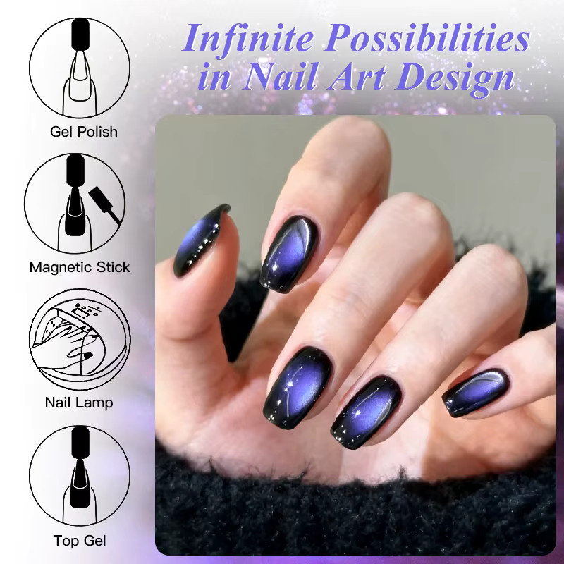 Meet Across Buzz Lightyear Magnetischer Gel-Nagellack, 7 ml, Aurora-Effekt - Bild 3