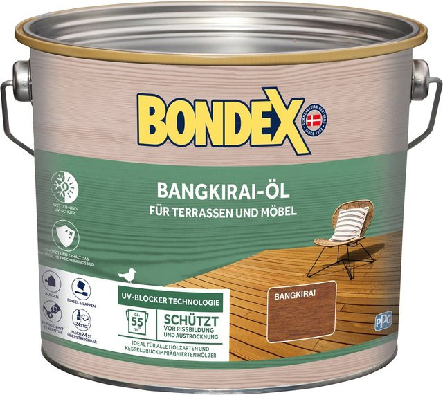 Bondex Bangkirai-Öl in Braun mit UV-Schutz, 2,5 l - Bild 1
