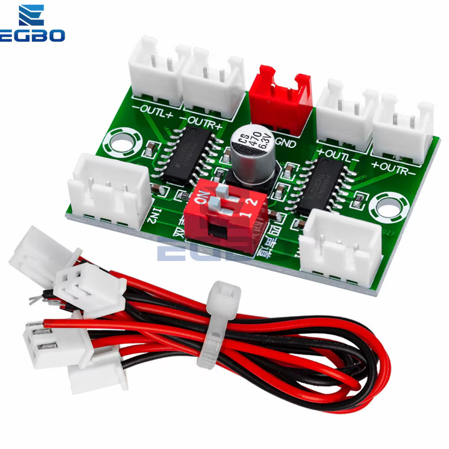 EGBO PAM8403 4-Kanal Mini Digital Audio Verstärker DIY Modul XH-A156 in Grün mit USB-C Anschluss - Bild 2