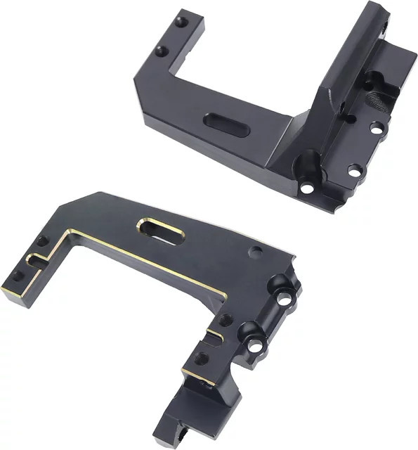 FACSNY Heavy Duty H10 Messing Servo Halterung, Metall, Schwarz, 1:10 - Bild 1