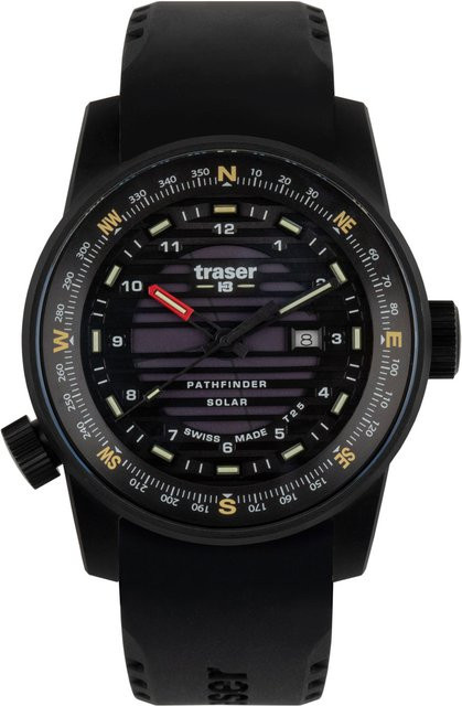 Traser Armbanduhr, Solar, Edelstahl, 46 mm, Herren - Bild 1