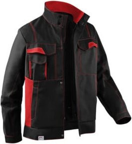 Kübler Image-Dress new design Jacke 1345 schwarz/mittelrot Größe 33 nach EN 14404 - Bild 1