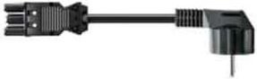 Bachmann Schuko-Gerätezuleitung Schwarz 2,0 m IP20 375.075 - Bild 1