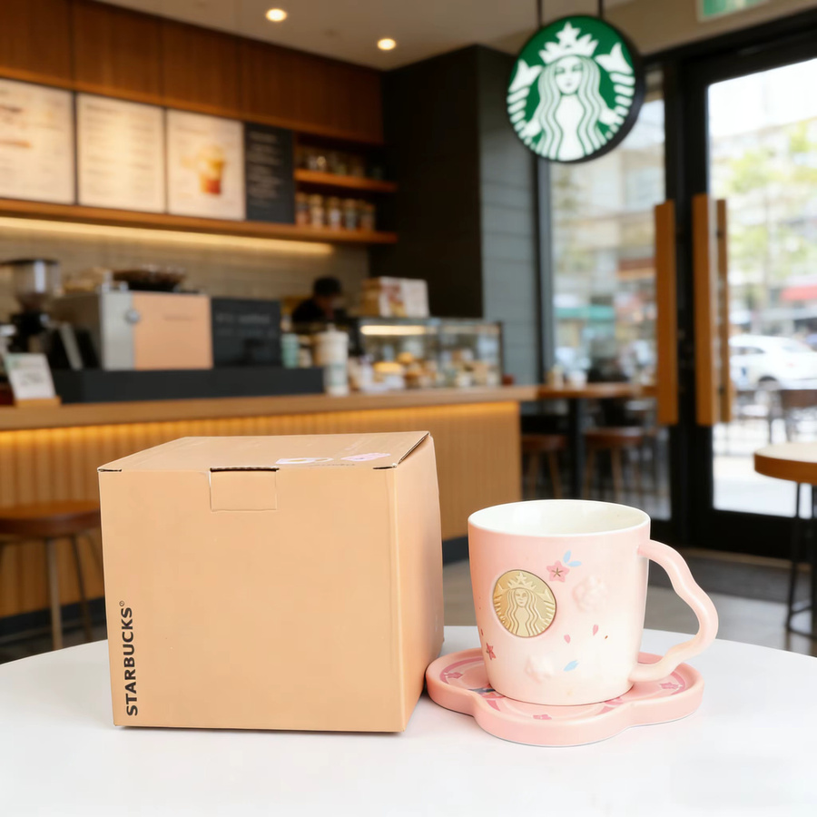 Starbucks Sakura Tassen-Set Limitierte Auflage mit floralem Design in Rosa und Blau für Kaffeeliebhaber, 2er-Set - Bild 3