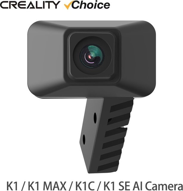 Creality K1 Max AI-Kamera in Schwarz mit HD-Qualität und intelligenter Echtzeit-Anzeige sowie Lapse-Funktion für K1, K1C und K1 SE 3D-Drucker - Bild 1