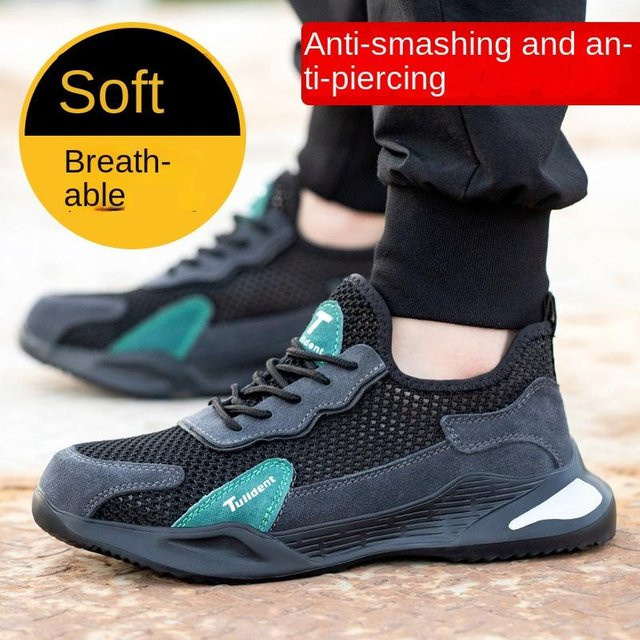 Avant-garde Arbeitsschutzschuhe für Herren in Schwarz, Grau oder Weiß, atmungsaktiv und leicht mit Anti-Quetsch- und Durchtrittschutz - Bild 1