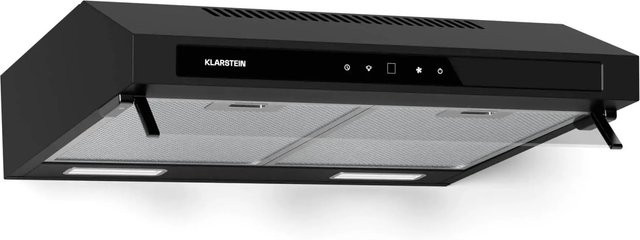 Klarstein Purista Force Dunstabzugshaube Kompakt in Schwarz mit Doppelmotortechnologie, 384,8 m³/h, EEK C, für Wandmontage oder Unterschrank - Bild 1