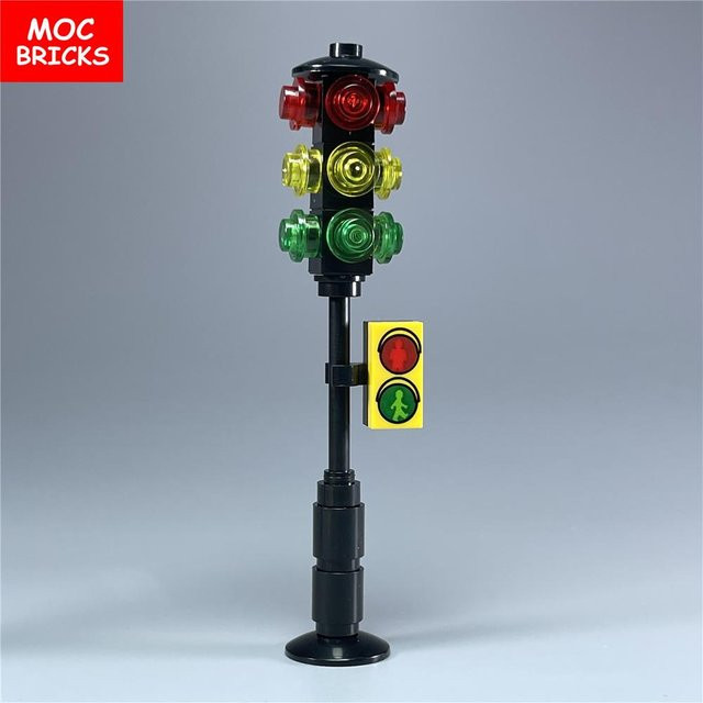 Yiran toy MOC Steine Ampel, Bausteine Spielzeug, 5 Sets/Los, ab 6 Jahren - Bild 1