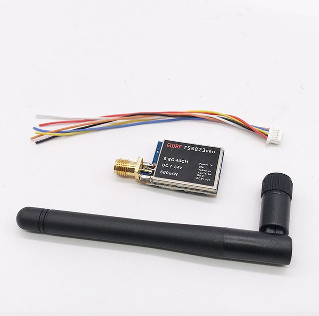 EWRF TS5823 Pro Video Sender Modul 5,8 GHz VTX mit 200 mW/600 mW und 40 Kanälen in Schwarz für RC FPV Racing Drone Quadcopter - Bild 1