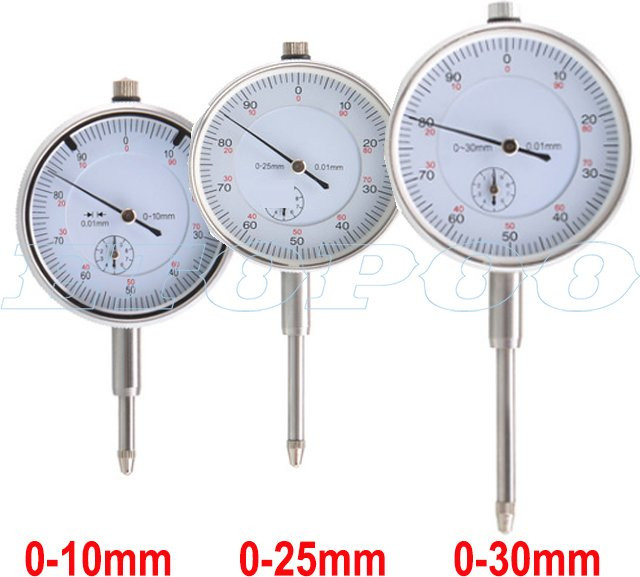 Präzise Messuhr von ETOPOO in Silber mit Messbereich von 0-10mm, 0-25mm oder 0-30mm und 0,01mm Genauigkeit - Bild 1