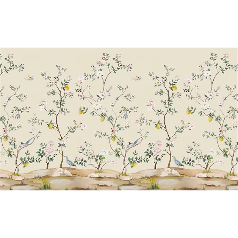 Beibehang 3D Wandtapete mit Blumen und Vögeln in Multicolour für Wohnzimmer, Schlafzimmer und Restaurant - Bild 3