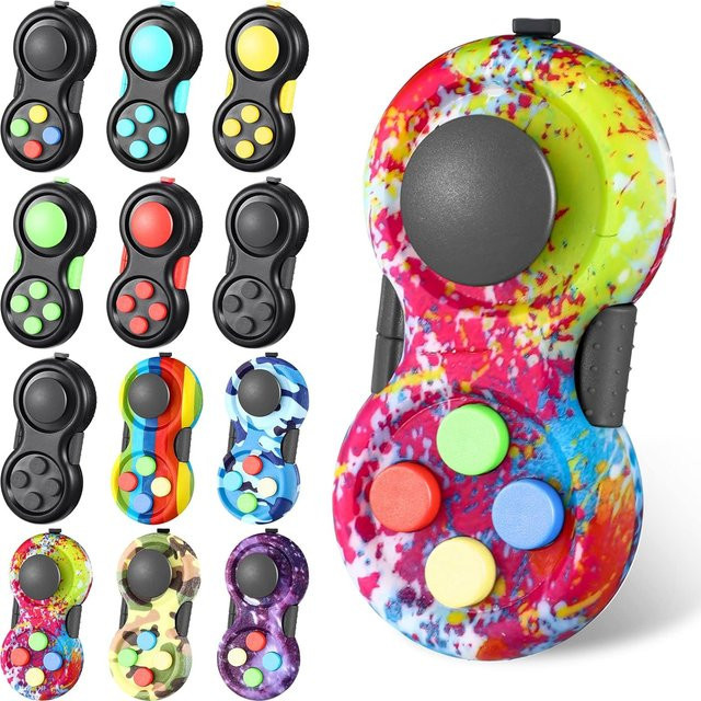 Retro Classic Fidget Pad Handheld Controller Fidget Toy in Multicolour - Bild 1