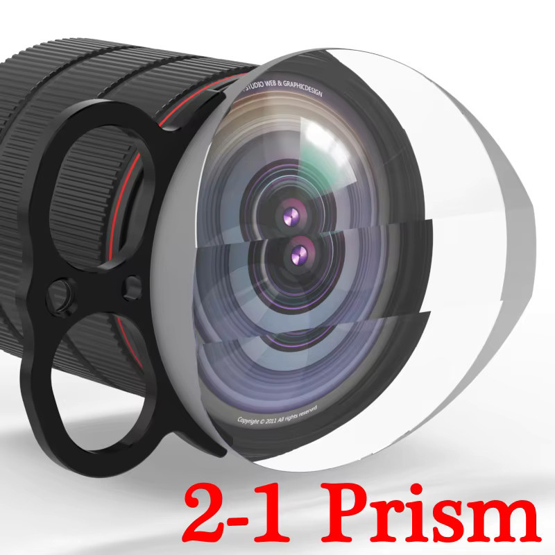 Knightx 2-in-1 Prisma Spezialeffekt Objektivfilter für Smartphones und Kameras, transparent - Bild 2
