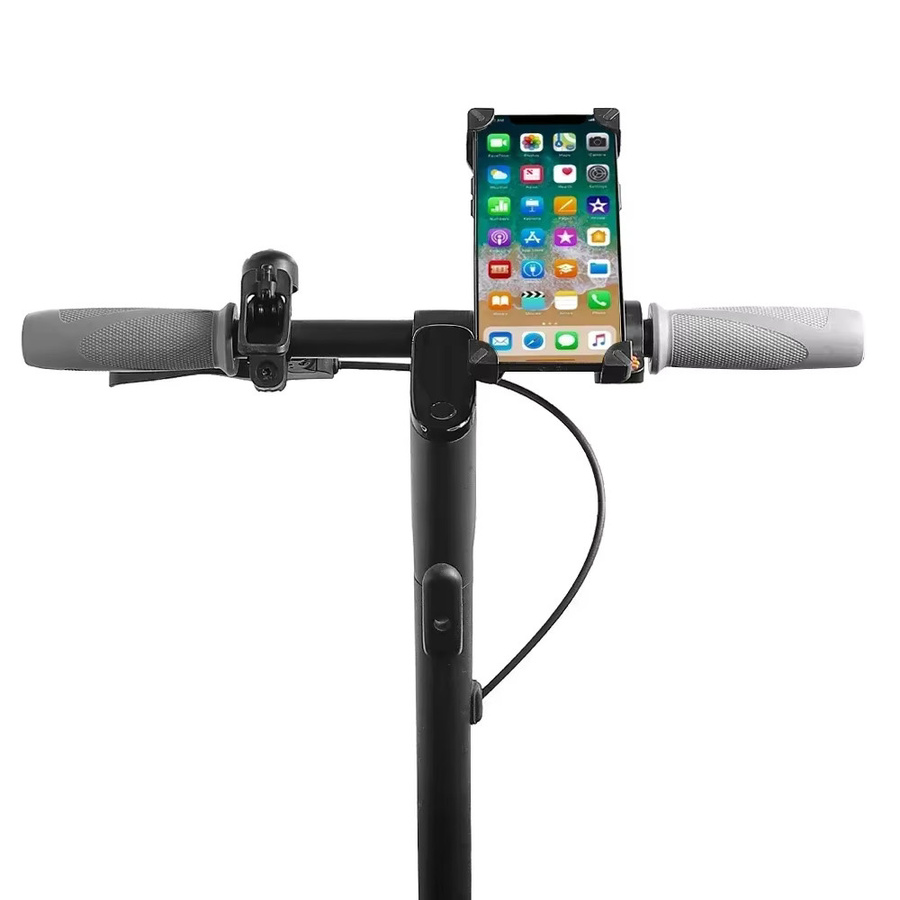 Universelle Handy Halterung mit 360 Grad Rotation für Ninebot F20 F30 Max G30 und Xiaomi M365 Pro 1S E-Roller in Schwarz mit GPS Standhalterung - Bild 2