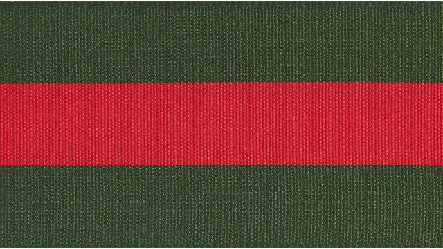 Rico Design Paper Poetry Webband Duo Streifen in Grün/Rot aus Polyester - Bild 1